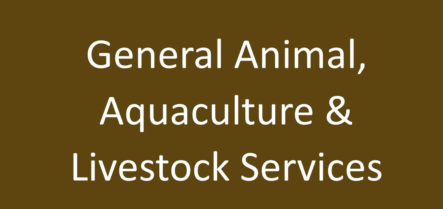 Find out more about X General Animal, Aquaculture & Livestock Services x - General Animal, Aquaculture & Livestock Services in .