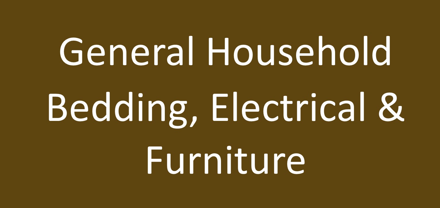Find out more about x General Household Bedding, Electrical & Furniture x - Household Bedding, Electrical, Kitchen & Furniture in .