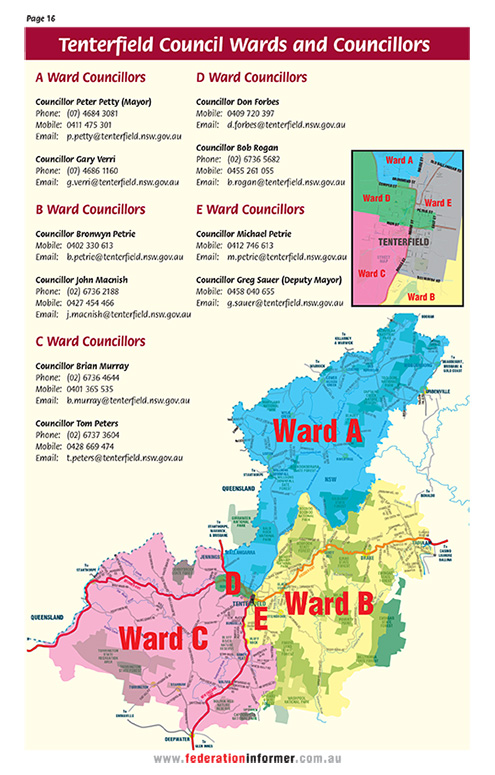 Map of Council Wards & Councillors 2021